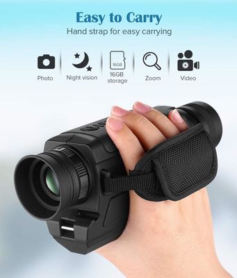 monocular da visão noturna do estojo compacto 5x